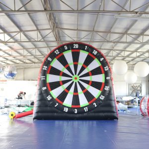 Giant inflatable soccer dartboard